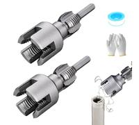 Pvc Pipe Internal & External Thread Tool, Integrated Internal & External Pipe ThreadingTool,PipeThread Cutting Tool, 1/2" (Dn15) 3/4" (Dn20) PipeSizes RethreadingTool (1/2"+3/4")