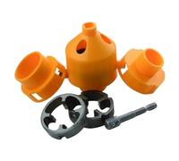 PVC Pipe Thread Maker Tool Set - Tubo Threader Kit | Thread Making Tool Practical PVC Pipe Threader | Wear-Resistant Pipe Threading Tool Pipe Threader Plumbing Tool for Water Pipe Production (280g)