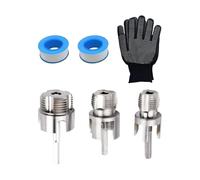 PVC Pipe Threader Kit - Carbon Steel Double Function Hand Tapping Device | Water Pipe Manual Thread Cutter Kit | Plumbing Repair Equipment for Workshop Construction (1/2inch; 3/4inch; 1inch)
