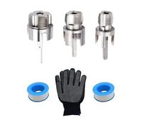 PVC Pipe Threading Tool - 3-Size Kit | Carbon Steel Tap and Die Set
