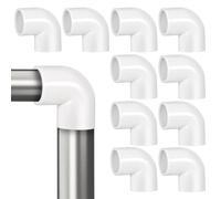 PVC Raccordo a Gomito Bianco 90 Gradi 10 Pezzi per Tubi | Diametro Esterno 25mm e Interno 20mm, Spessore 2,5mm, Giunzioni a Tenuta