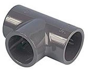 PVC RACCORDO A T 90 ° 63 mm con 3 Adesivo uffen