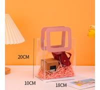 PVC Regalo Borsa a Mano Sporta Plastica Trasparente Borsette Confezione