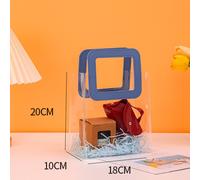PVC Regalo Borsa a Mano Sporta Plastica Trasparente Borsette Confezione