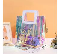 PVC Regalo Borsa a Mano Sporta Plastica Trasparente Borsette Confezione