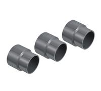 PVC Riduttore Tubo Raccordo 75x63mm, 3pz Dritto Giunto, Grigio