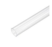 PVC rigido tubi rotondi chiaro 23mm IDx25mm diam esterno 0.5M/1.64ft lungo 2pz