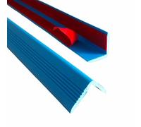 PVC self-adhesive wall protector, peel and paste decoration suitable for home, school, restaurant, shopping mall and other areas(Light Blue,4 * 4cm)