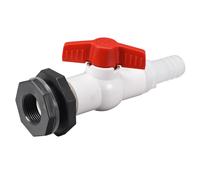PVC Sfera Valvola Barb Connettore Spigot Kit G1,Grigio Bianco Rosso