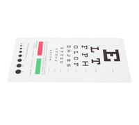PVC Tabella Oculistica per Esami a Doppia Faccia Portatile | Plastica Leggera, Motivo Chiaro, per Ambulatori, Ospedali, Scuole e Ottici, Adatta a Occhiali e Pareti