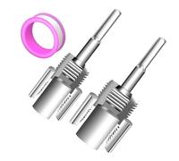 PVC Threading Tool - Internal Opener for Pipe Work | External Cutter with 1/2 & 3/4 Dies, Durable Repair Accessory, Wood Hose Drill Attachment, Metal Craft Home Fix Garden Hose Maintenance