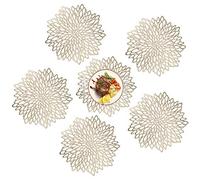 PVC Tovagliette Set di 6 Decorazione per Tavolo da Pranzo da Tavola Lavabili Non-scivolose Resistenti al Calore per Hotels Ristorante Catering