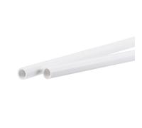 PVC Tubo Rotondo Rigido Plastica Tubo 5,8mm ID 8mm OD 500mm Bianco 2 Confezione