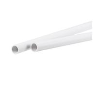 PVC Tubo Rotondo Rigido Plastica Tubo 8,8mm ID 11mm OD 500mm Bianco 2 Confezione