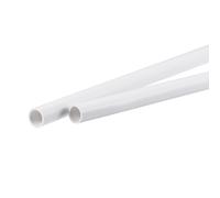 PVC Tubo Rotondo Rigido Plastica Tubo 8mm ID 10mm OD 500mm Bianco 2 Confezione