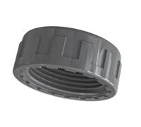 PVC Water Pipe del tappo del cappuccio Blanking Coperchio filo femminile per impianto idraulico di scarico del lavandino grigio. 50mm