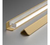 PVCProtectors - Protezioni da parete resistenti agli urti, 100 cm, 3 pezzi, facili da applicare, ideali per casa e ufficio Sle 11, 25 mm