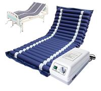 Pveanns Materasso antidecubito, Materasso Anti-piaghe da decubito, Materasso ad Aria con Bolle Alternate e Pompa Regolabile, Materasso per la Cura degli Anziani per la prevenzione delle ulcere