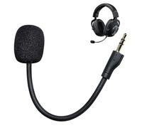 Pvgbmxf Microfono di ricambio compatibile con cuffie Gaming G Pro X, microfono flessibile anti-rumore con jack 3,5 mm placcato oro, schiuma acustica, accessorio professionale per comunicazione chiara