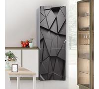 PVGYUJFD Adesivi per Frigorifero, Adesivo for Frigorifero Porta a Copertura Totale Coperture for Adesivi murali for Decalcomanie da Cucina, Geometria Moderna del Triangolo Nero(S: 60x150 cm)