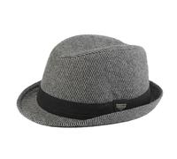 PVGYUJFD Cappello Lavorato a Maglia. Cappelli Fedora a Tesa Larga in Feltro di Lana Nera Vintage da Donna for Cappello a Righe Berretto Jazz Autunno Inverno