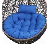 PVGYUJFD Cuscini per sedie a uovo, Cuscino for sedia a dondolo sospeso, Cuscino for sedia for amaca da esterno con cuscino, Cuscini for sedia spessi lavabili(Blue)