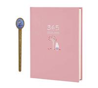 PVGYUJFD DaiMonthCalendar Agenda Organizzatore personale, Lista delle cose da fare, Libro degli appuntamenti, Blocco note, Agenda 256 pagine Grigio(Pink)