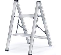 PVGYUJFD Drabiny składane, Scaletta Sgabello Sgabelli Pieghevoli for Adulti Antiscivolo Pedale Robusto e Ampio 330Lbs M(2step)