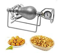 PVGYUJFD Macchina per Popcorn, Macchina for Popcorn Domestica Piccola Mano, Macchina for in Acciaio Inossidabile Popcorn Tradizionale Cinese for Divertimento in Famiglia Durante la riunione di Natale