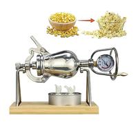 PVGYUJFD Macchina per Popcorn, Macchina for Popcorn Vintage, Piccola casa in Acciaio Inossidabile 304, Amplificatore for Cereali in Mini Pop nostalgici, Divertimento for Feste di Raccolta Famiglie