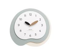 PVGYUJFD Orologi, Decorazione Artistica in Legno Senza ticchettio, Silenzioso e Moderno, in, interpreta l'estetica della Vita, Adatto for Soggiorno, Camera da Letto, Studio(Green with Rice)