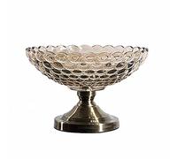 PVGYUJFD Piatto da frutta creativo Ciotola moderna in vetro cristallo di lusso, 11,6 pollici, ciotola in trasparente e decorativa for frutta, cucina, centrotavola altre decorazioni for la casa