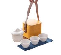 PVGYUJFD Set da tè. Set da tè in Porcellana Cinese, Tazze Portatili in Giapponese con 3 e Borsa Viaggio for Set Regalo for Adulti Tea Party