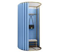 PVGYUJFD Spogliatoio, Spogliatoio, camerino del Negozio di Abbigliamento, Tenda for la Privacy temporanea a Pavimento, for L'Ufficio Centro Commerciale(Blue,100x95x200)