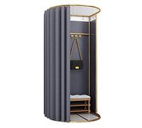 PVGYUJFD Spogliatoio, Spogliatoio, camerino del Negozio di Abbigliamento, Tenda for la Privacy temporanea a Pavimento, for L'Ufficio Centro Commerciale(Grey,85x80x200)