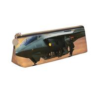pvinnk Aircraft Fighter Jets Print Elegante e pratico astuccio triangolare di grande capacità con cerniera