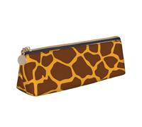pvinnk Astuccio con stampa giraffa elegante e pratico astuccio triangolare di grande capacità con cerniera