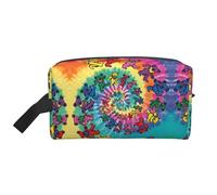 pvinnk Borsa da toilette da viaggio con stampa di orso del ringraziamento danzante borsa da toilette con manici di grande capacità, bianco, Taglia unica