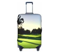 Pvinnk Copertura protettiva per bagagli con stampa campo da golf elastica lavabile valigia Protector Travel Gear Protector, bianco, X-Large