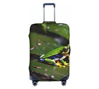 Pvinnk Copertura protettiva per valigie con stampa di rane dell'albero della pace, elastico, lavabile, protezione per valigie da viaggio, bianco, Large