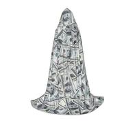 pvinnk Divertente dollaro stampa denaro Halloween caldo mantello con cappuccio per uomo donna per carnevale cosplay strega costumi