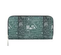 pvinnk Formule Forme Teoria Lezione di Matematica Stampa Parola Elegante Portafoglio A Mano In Pelle Capacità Delle Donne Grande Portafoglio Casual Viaggio-Ready Portafoglio, nero, Taglia unica, Arte