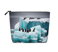 pvinnk Penguins On The Iceberg Print make up bag Single-layer Makeup Bags Travel Cosmetic Organizer Grande Capacità Cerniera, nero, Taglia unica
