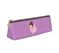 pvinnk Piccola ballerina ballerina stampa elegante e pratico astuccio triangolare grande capacità astuccio con cerniera