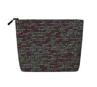 pvinnk RRX44Z-500-fe5fbc067bebdc7e9d61b99b4d985 Stampa make up bag Monostrato Trucco Borse Viaggio Organizzatore Cosmetico Grande Capacità Con Cerniera, nero, Taglia unica