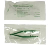PVS - PIN110 - Pinzetta sterile - monouso - 10 cm - verde - PVS - 67430 - Conf. da 1 Pz.