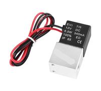 PVTLCYBI 2V025-06 DC 12V24V110V220V Elettrovalvola 1/8" 2 Vie Normalmente Chiusa Valvole Pneumatiche ad Azione Diretta for Acqua Aria Gas Caldo(2V025-Wire-BT-8mm)