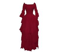 pvucpot Abito vittoriano costume rinascimentale donna gotico abito da strega abito da sposa medievale
