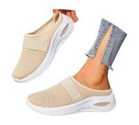 pvucpot Ciabatte Donna Estive Comode Sandali Ortopediche Con Zeppa In Rete Bassi Casual Scarpe Chiuse Davanti Con Cuscino D'aria Sportivo Eleganti Trekking Ciabatte Sanitarie Sabot Pantofole Piscina