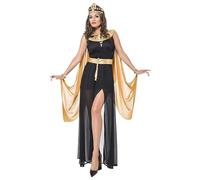 pvucpot Costume da donna per carnevale, Halloween Costumi di Halloween egiziani per Le Donne Costumi di Halloween del Vestito dalla Regina della dea egizia per Le Donne